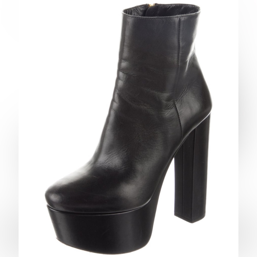 Platform ankle booties